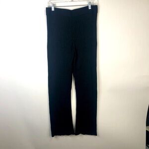 Banana Republic navy blue ribbed knit pants S